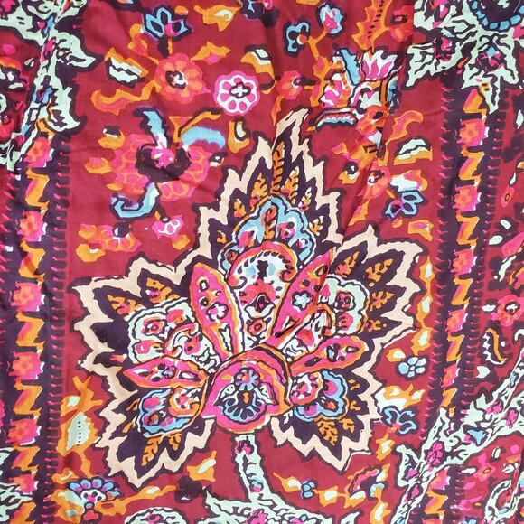 Anthropologie Womens Mixed Prints Boho Maxine Dolman Sleep Tunic Top Size Small - Picture 5 of 8